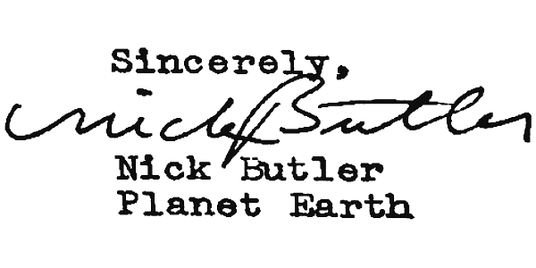 Nick Butler — signature